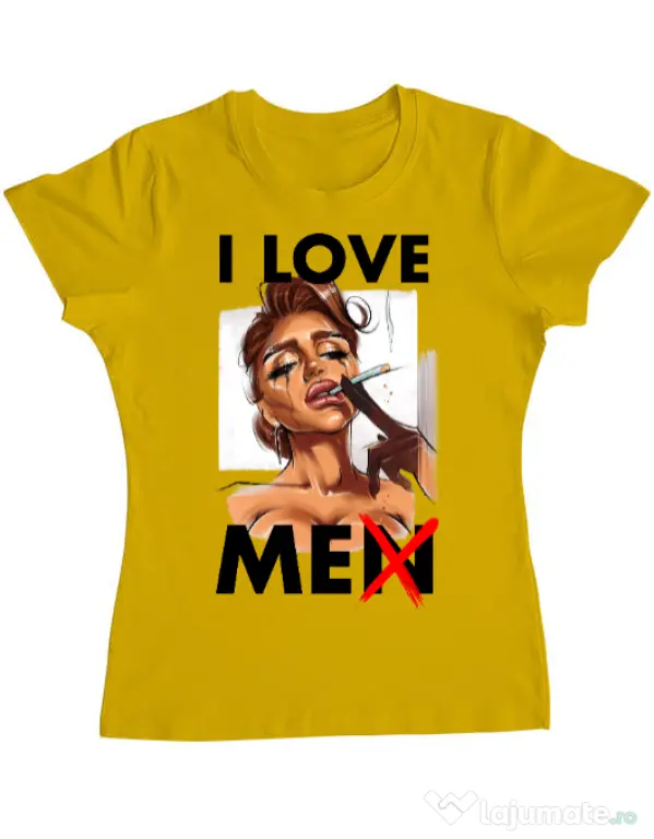 Tricou ADLER dama Black tears Galben