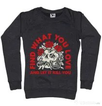 Bluza ADLER dama Find what you love Negru melanj