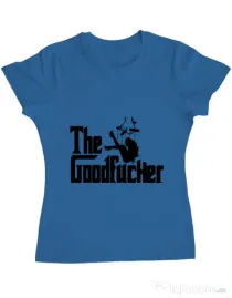 Tricou ADLER dama The goodfucker Albastru azuriu