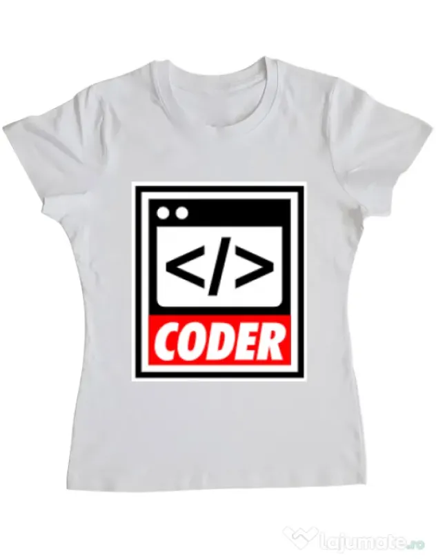 Tricou ADLER dama Coder Alb
