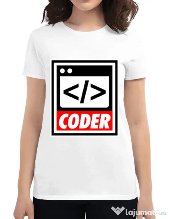 Tricou ADLER dama Coder Alb