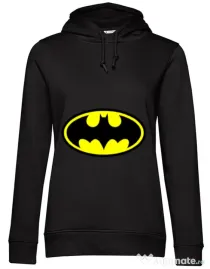 Hoodie dama cu gluga Batman Negru