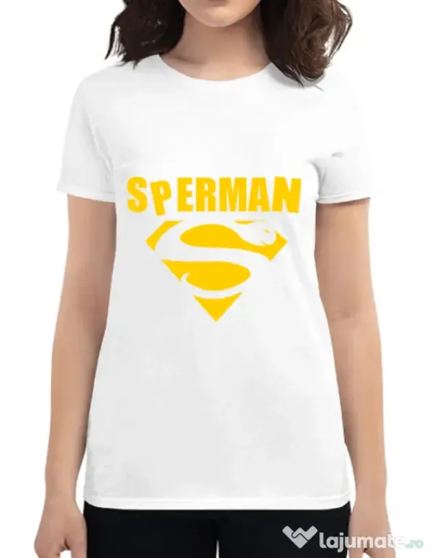 Tricou ADLER dama Sperman Alb