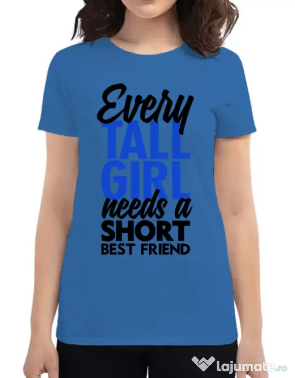 Tricou ADLER dama Tall girl Albastru azuriu