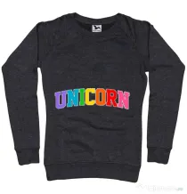 Bluza ADLER dama Unicorn Negru melanj