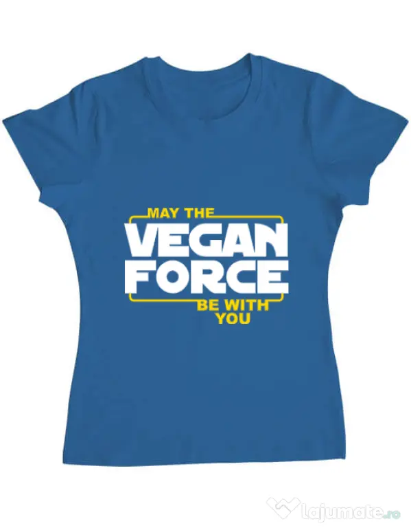 Tricou ADLER dama Vegan force Albastru azuriu