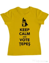 Tricou ADLER dama Vote Tepes Galben