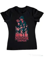 Tricou ADLER dama Stranger team Negru
