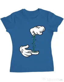 Tricou ADLER dama Magic sparkles Albastru azuriu
