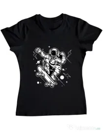 Tricou ADLER dama Skate Space Negru