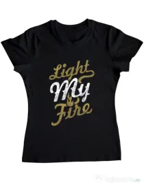 Tricou ADLER dama Light My Fire Negru