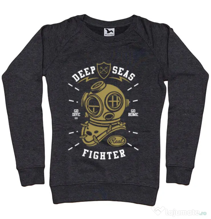 Bluza ADLER dama Deep Seas Fighter Negru melanj