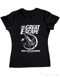 Tricou ADLER dama The Great Escape Negru
