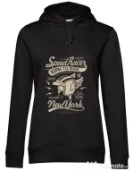 Hoodie dama cu gluga Speed Racer Negru