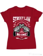 Tricou ADLER dama Street Law Rosu