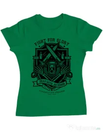 Tricou ADLER dama Fight For Glory Verde mediu