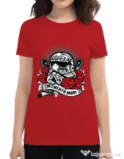 Tricou ADLER dama Dead Trooper Rosu