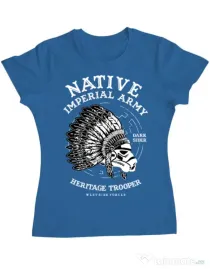 Tricou ADLER dama Native Trooper Albastru azuriu