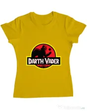 Tricou ADLER dama Darth Vader Galben 