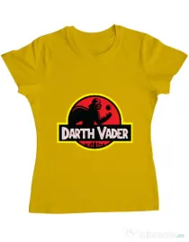 Tricou ADLER dama Darth Vader Galben