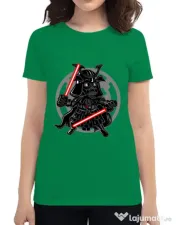 Tricou ADLER dama Darkside Samurai Verde mediu 