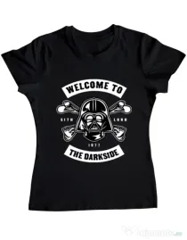Tricou ADLER dama Welcome To The Darkside Negru