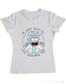 Tricou ADLER dama God Alb