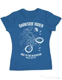 Tricou ADLER dama Darkside rider Albastru azuriu