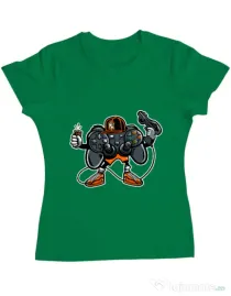 Tricou ADLER dama Lets play Verde mediu