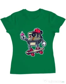 Tricou ADLER dama Polaroid Verde mediu