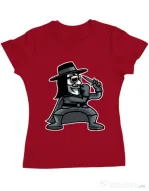 Tricou ADLER dama Fighting Vendetta Rosu