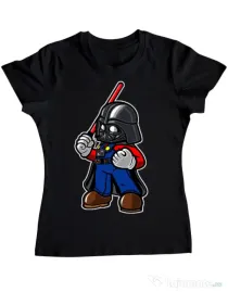 Tricou ADLER dama Darth plumber Negru