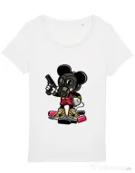 Tricou STANLEY STELLA dama Gangsta Mouse Alb