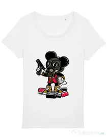 Tricou STANLEY STELLA dama Gangsta Mouse Alb