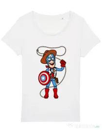 Tricou STANLEY STELLA dama Captain Woody Alb