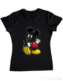 Tricou ADLER dama Mickey Bane Negru