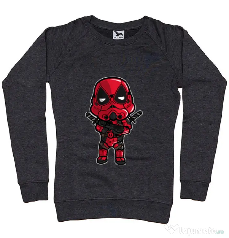 Bluza ADLER dama Deadtrooper Negru melanj