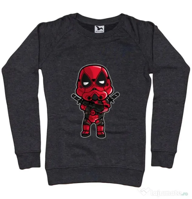 Bluza ADLER dama Deadtrooper Negru melanj