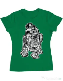 Tricou ADLER dama Street R2D2 Verde mediu