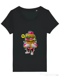 Tricou STANLEY STELLA dama I Love Burger Negru