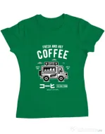 Tricou ADLER dama Coffee Van Verde mediu