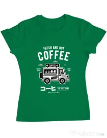 Tricou ADLER dama Coffee Van Verde mediu