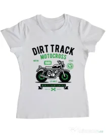 Tricou ADLER dama Dirt Track Alb