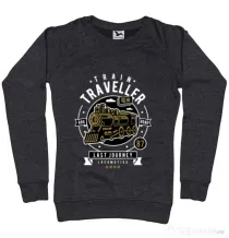Bluza ADLER dama Train Traveller Negru melanj