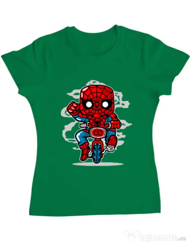 Tricou ADLER dama Spidey Minibike Verde mediu