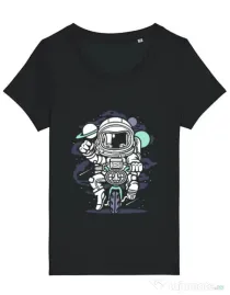 Tricou STANLEY STELLA dama Space Bike Negru