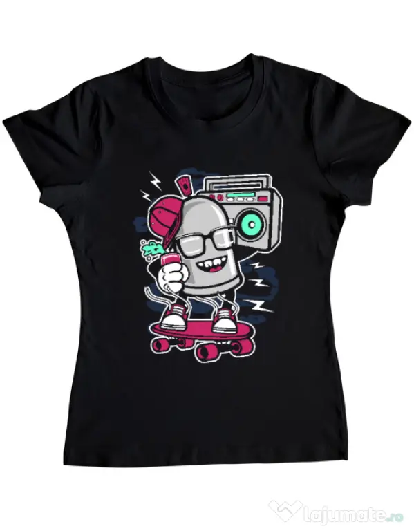 Tricou ADLER dama Street Bomber Negru