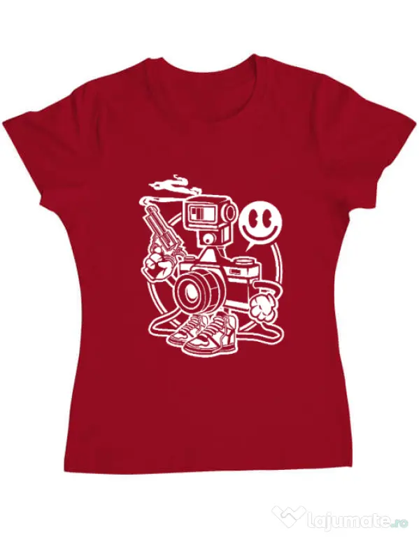 Tricou ADLER dama Shooter Rosu