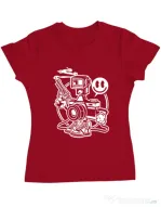 Tricou ADLER dama Shooter Rosu