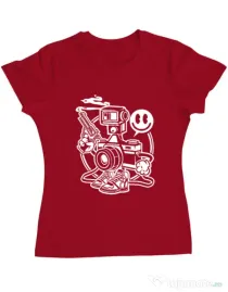 Tricou ADLER dama Shooter Rosu